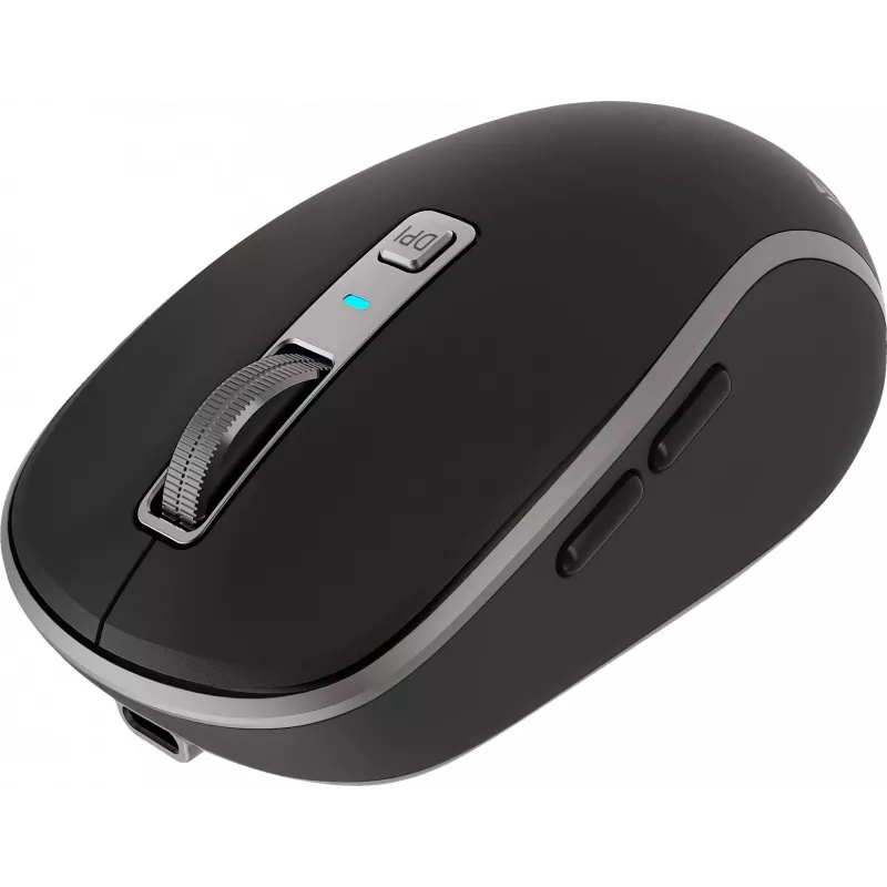 Mouse wireless Dual WiFi+Bluetooth, batteria ricaricabile, 5 tasti