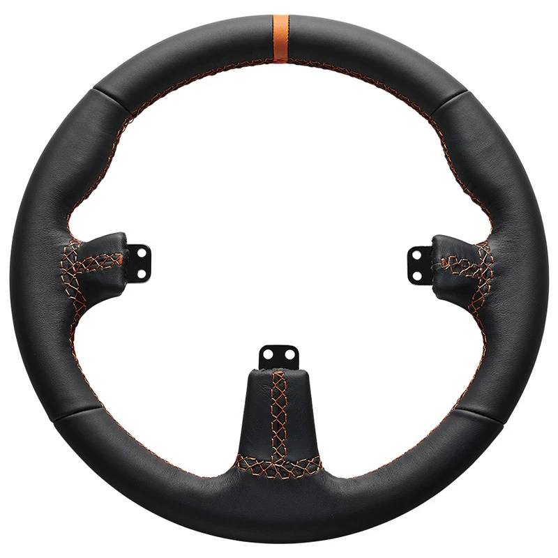Volante GT Asetek SimSports - rotondo, pelle