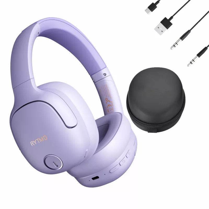 Cuffie MANTA HDP1001PU Rytmo Elegance viola over-ear con filo, modello HDP1001PU
