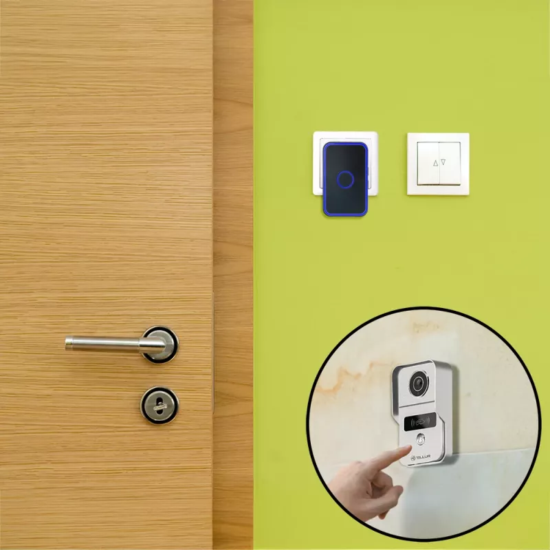 Videocitofono Tellur TLL331511 1080P con funzione di sblocco e campanello interno