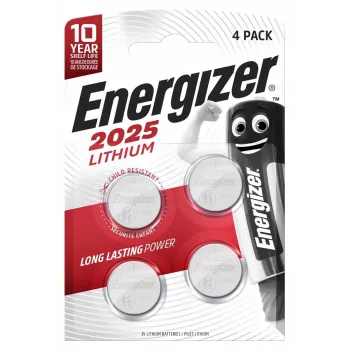 Batterie Energizer specializzate CR2025 4 pz.