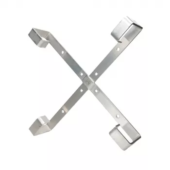 Supporto per cavi Extralink Four arms aluminium frame S500 — 500 x 500 x 70 mm, scrivania/parete, alluminio