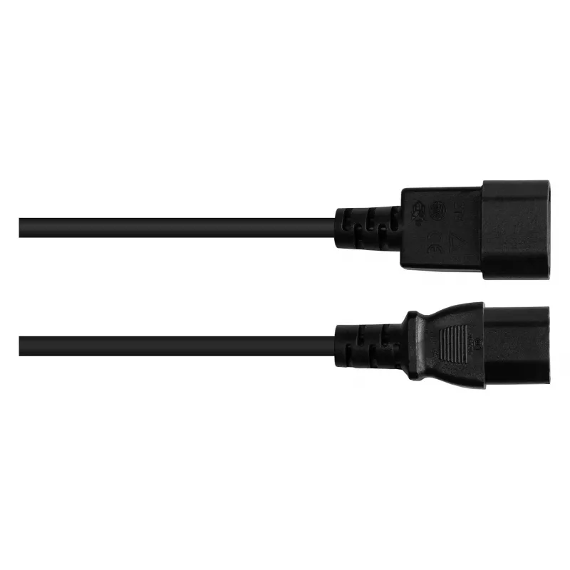 Good Connections spina apparecchio IEC – spina apparecchio caldo C14 su C15 nero 5m
