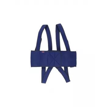 Cintura stabilizzatrice per sedia a rotelle Aston Secubac IV 681022 — in tessuto, chiusura regolabile a velcro, lunghezza 150 cm, larghezza 20 cm, blu
