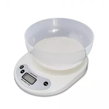 Bilancia da cucina elettronica ESPERANZA EKS007 — capacità 5 kg, precisione 1 g, bianco