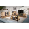 Scaffale Cama 4D OVO 90x38xH90 rovere/cemento