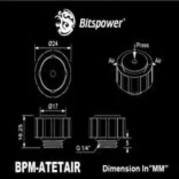 Sfiato manuale BitsPower G1/4