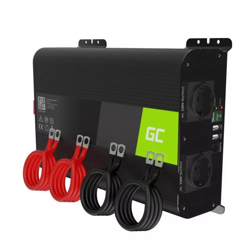Convertitore di tensione Green Cell INVGC11 auto 2000 W nero