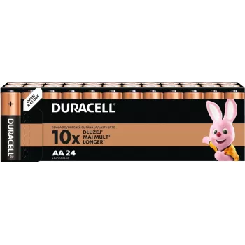 Duracell pile alcaline AA (LR6) confezione — 24 celle, monouso