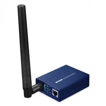 Bridge di rete PLANET HLB-100-EU868 802.11ah HaLow, antenna esterna, montaggio a parete, blu, 94×70,3×26,2 mm