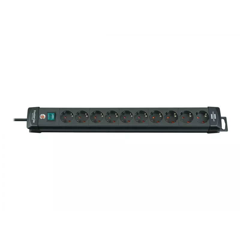 Brennenstuhl 1951100100 ciabatta 3 m 10 prese per interni nero