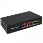 Switch Ethernet PoE QOLTEC 52296 — 4x porte RJ45 PoE, 1x RJ45 uplink
