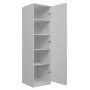 Armadio Top e Shop SD-50 BI con 5 ripiani, 1 porta, telaio bianco