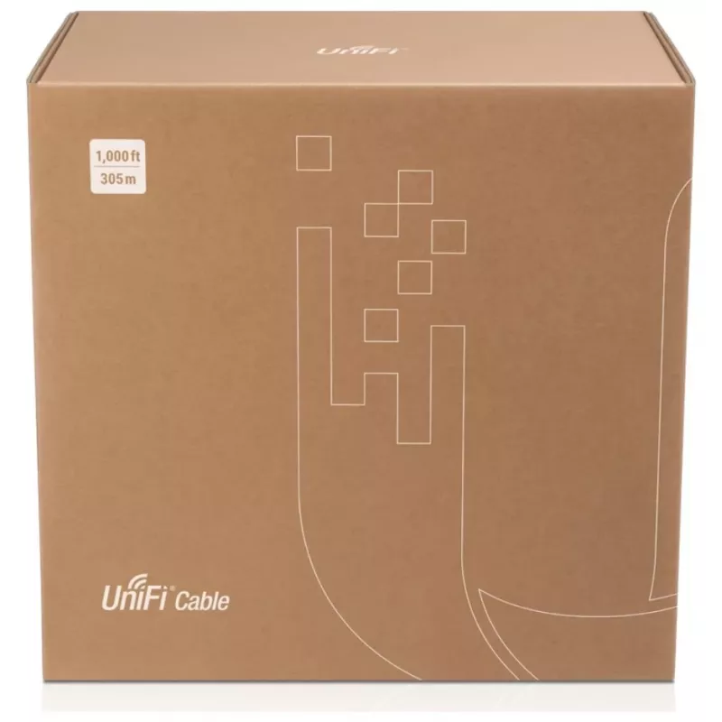 Cavo di rete Ubiquiti U-Cable-C6-CMP U/UTP Cat6 305m bianco