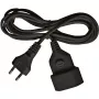 brennenstuhl H03VVH2-F 2x0,75 - prolunga di alimentazione - IEC 60906-1 (F) a spina euro (M) - 3,0 m - nero - Germania (1161790)