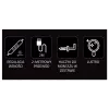 Luce LED neon per specchio MANTA MASNL129WH — gatto con fiocco accento neon decorativo
