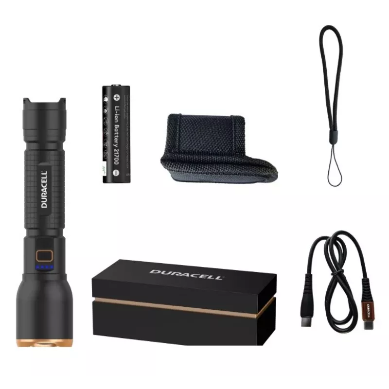 Torcia Duracell DF3000R, nera