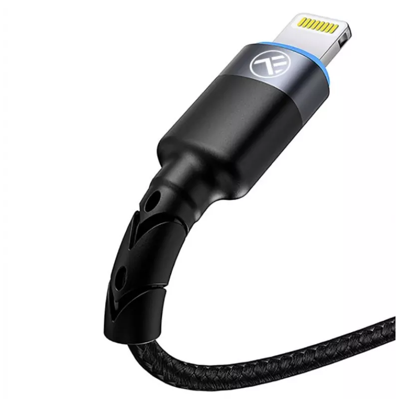 Cavo dati USB-Lightning Tellur 1,2 m in nylon intrecciato nero