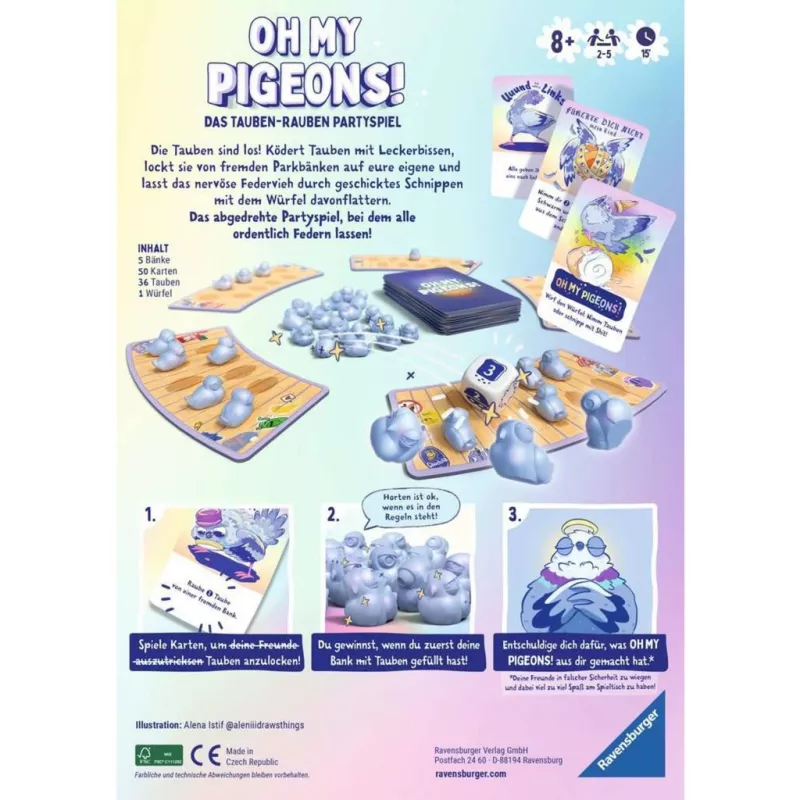 Oh my Pigeons, gioco di carte