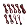 Kit cavi CableMod PRO Series ModMesh C-Series RMi & RMx - kit cavi alimentazione - sagomato - Blood Red (CM-PCSR-FKIT-NKBR-R)