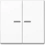 Interruttore luce Jung A 595 KO5 WW, bianco, bilanciere singolo, versione da parete/incasso