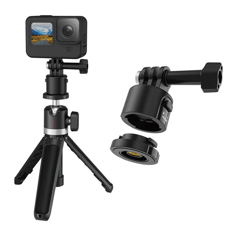 Supporto con sgancio rapido Telesin CQM-001 per action camera — base di montaggio rimovibile