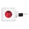 Allocacoc 2304/FREXPC ciabatta 3 m 5 prese AC per interni rosso, bianco