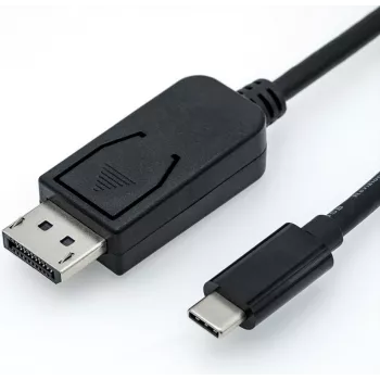 Roline - Adattatore video esterno - USB-C 3.1 - DisplayPort - nero