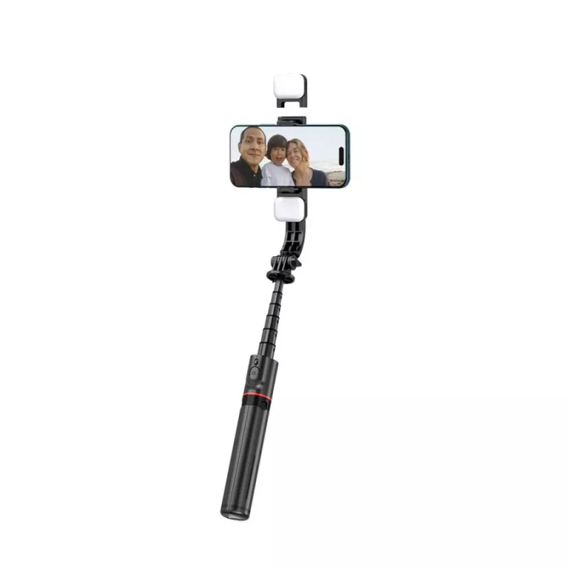 Tech-Protect L05S selfie stick con treppiede, luce LED e telecomando Bluetooth