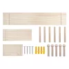 Organizer per cavi MACLEAN MC-131 WD in legno per montaggio da tavolo e a parete, portata max 20 kg