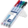 Pennarello Staedtler Lumocolor correctable 305 4 pezzi verde nero blu rosso