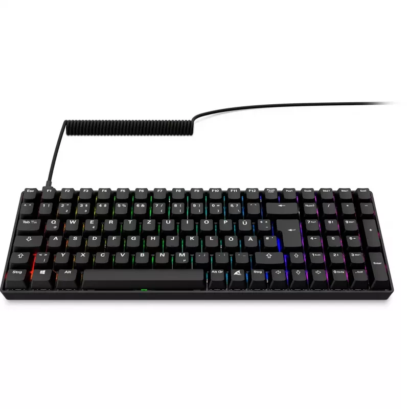 Sharkoon SGK50 S2 tastiera gaming RF wireless QWERTZ tedesco