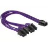 Cavo PCI Express DeLOCK 6-Pin - 2 x 8-Pin 0,3 m