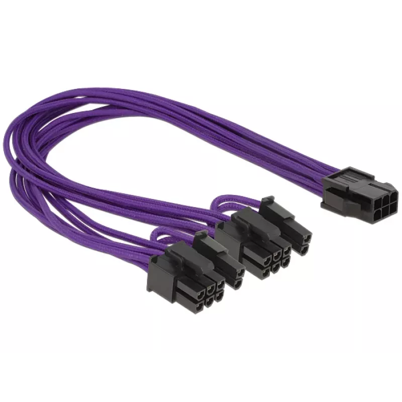 Cavo PCI Express DeLOCK 6-Pin - 2 x 8-Pin 0,3 m