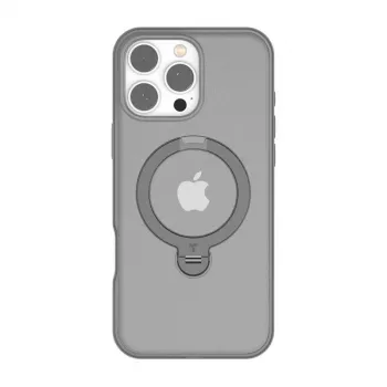 custodia trasparente Torras per iPhone 16 Pro — UPRO OSTAND SPIN SERIES, custodia protettiva trasparente sottile e leggera
