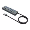 Hub USB Akasa AK-HB-21BKCM alluminio USB 3.2 Gen 1 5000 Mbit/s