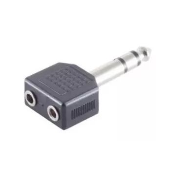 Adattatore cavo Microconnect AUDANS 6,35 mm a 2 x 3,5 mm nero