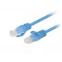 Lanberg PCU6-20CC-0025-B Cavo patch Cat.6 UTP, 0,25 m, Blu, confezione da 10