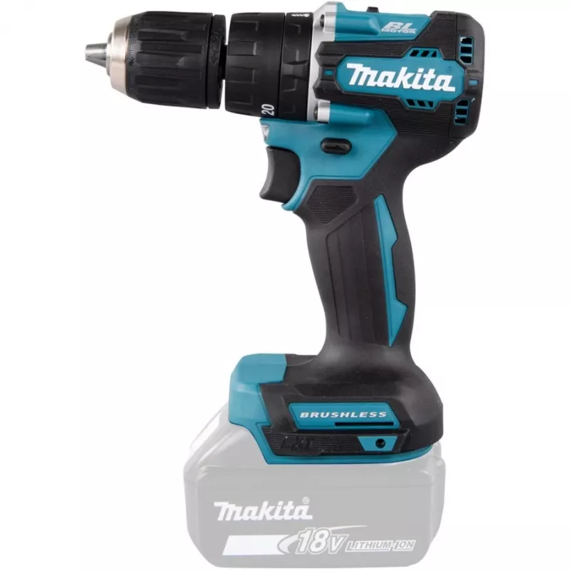 Makita DHP487Z trapano 1700 giri/min senza chiave 1,4 kg nero, blu