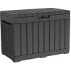 Contenitore per esterni Keter Kentwood 190L — 190 litri, grafite, porta pieghevole, 823×457×577 mm