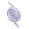 Baseus Free2Pull - Cavo estensibile USB-C a Lightning 20 W, 1 m (viola)