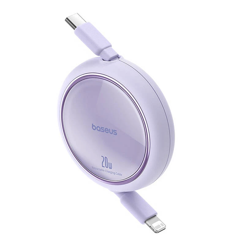 Baseus Free2Pull - Cavo estensibile USB-C a Lightning 20 W, 1 m (viola)