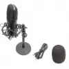 Microfono a condensatore USB, studio nero
