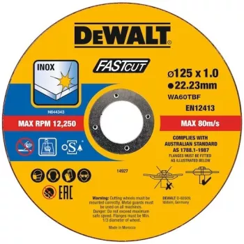 Disco abrasivo DeWALT DT20540-QZ centro depresso per ferro metallo acciaio inox