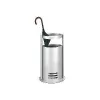 Base portabandiera Kerkmann 6064 argento, struttura in metallo, da pavimento