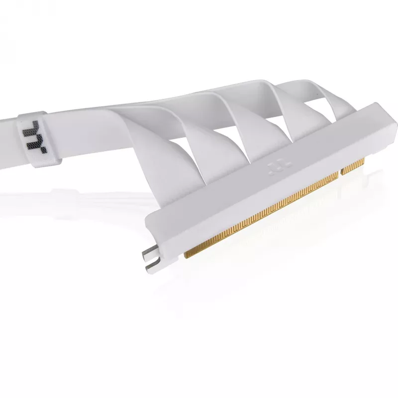 Cavo riser Thermaltake PCI-E 4.0 Dual 90 Degree, 40 cm, bianco (AC-077-CO6OTN-C1)