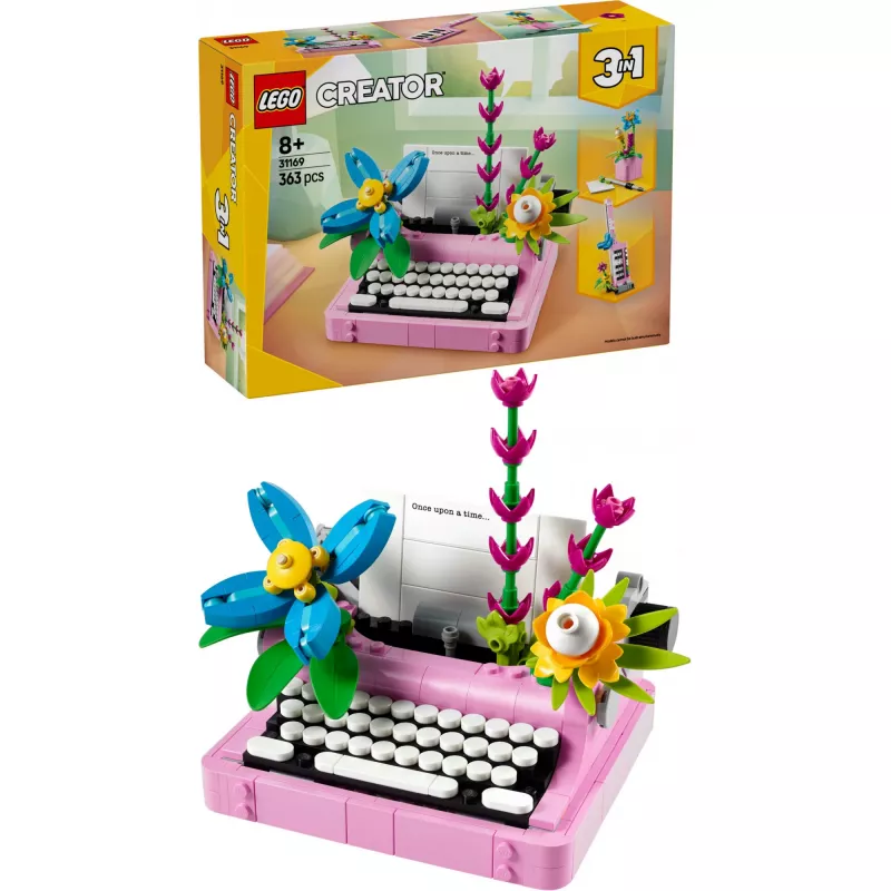 LEGO CREATOR 3in1 31169 Macchina da scrivere con fiori
