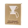 Filtri di carta per caffè HARIO per macchina da caffè HARIO rotonda, 100 pezzi, bianchi