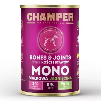 CHAMPER Bones & Joints monoproteico agnello - cibo umido per cani - 400g