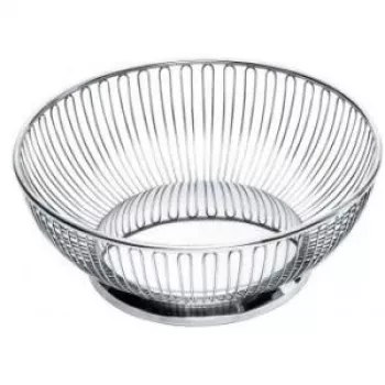 Cestino portavivande Alessi 826/24 rotondo acciaio inox specchio